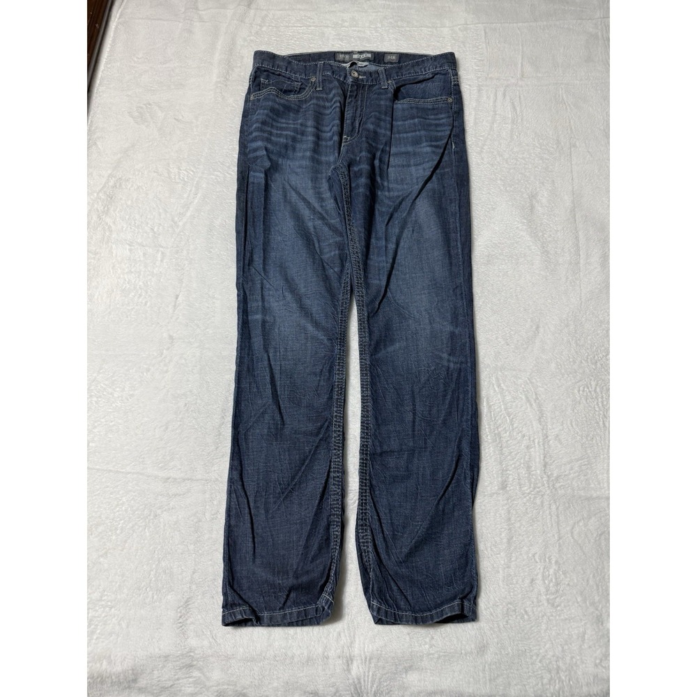 BKE Jake Straight Jeans Mens 34x31 Buckle Blue Denim Medium Wash